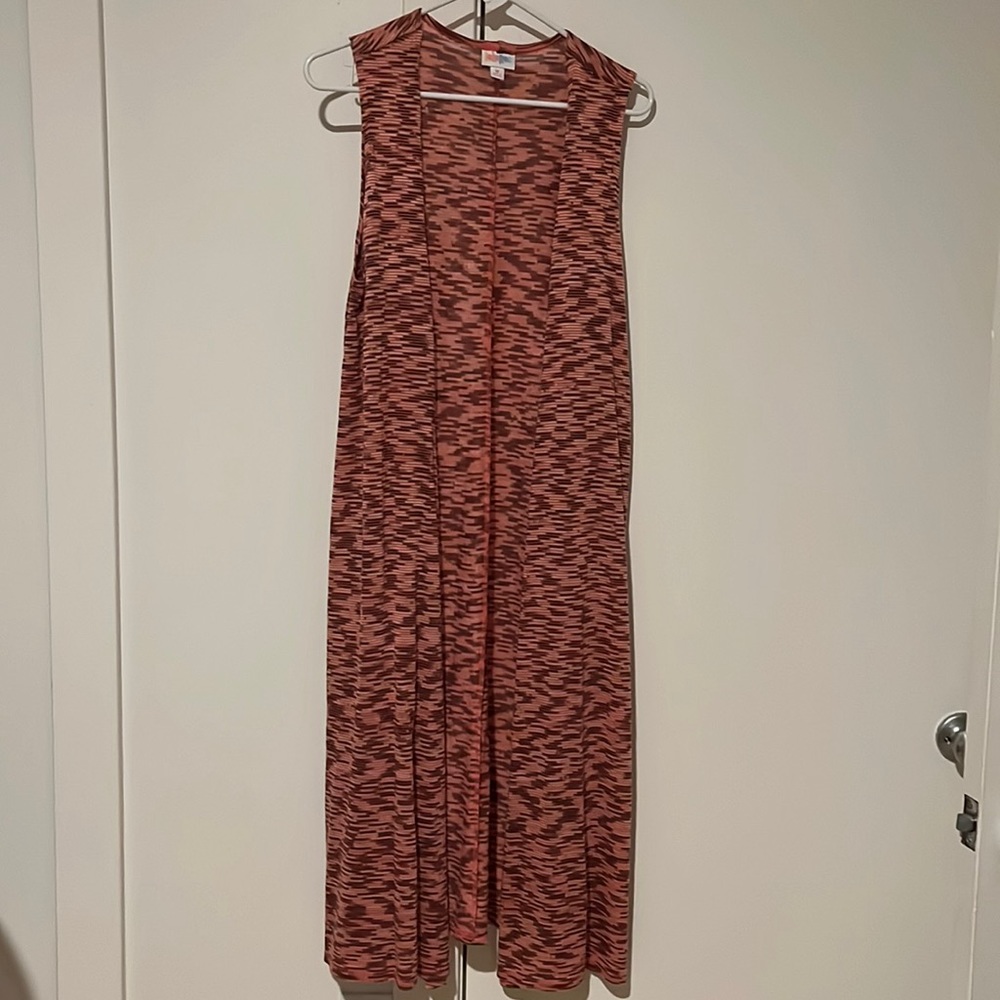 Lularoe Coral and Brown Joy